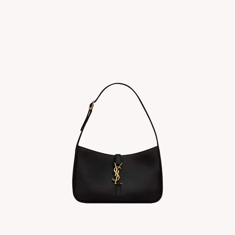 Smooth Calfskin Le 5 A 7 Hobo Black Bag
