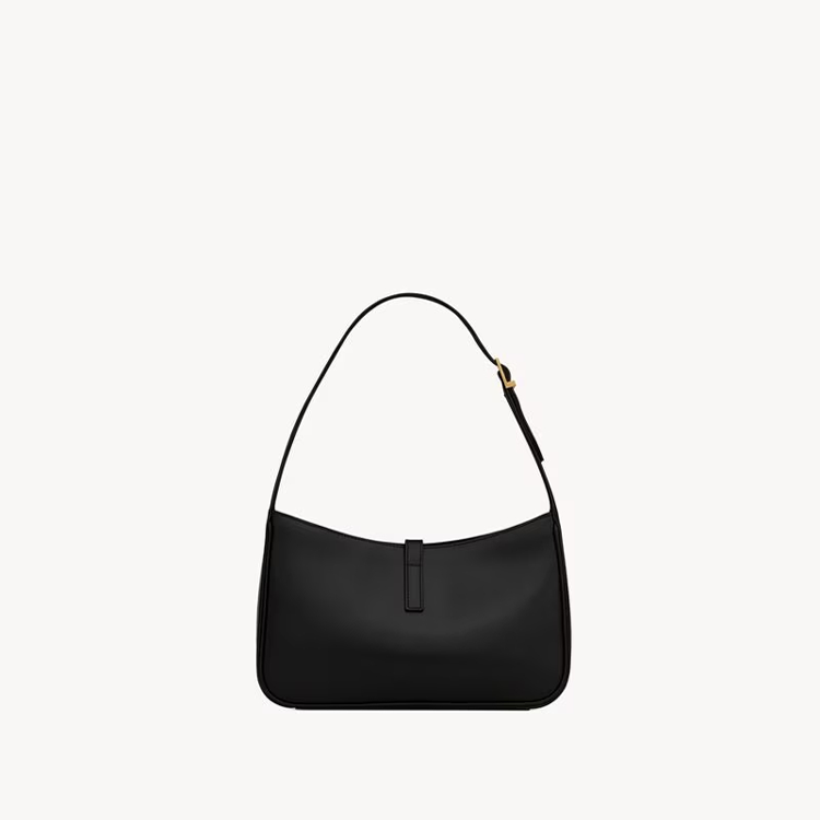 Smooth Calfskin Le 5 A 7 Hobo Black Bag