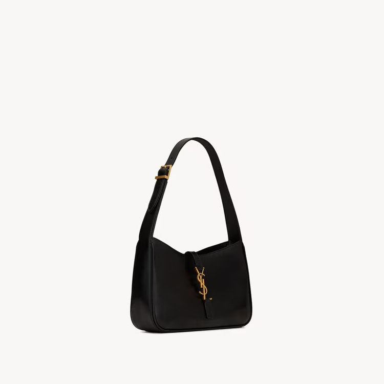 Smooth Calfskin Le 5 A 7 Hobo Black Bag